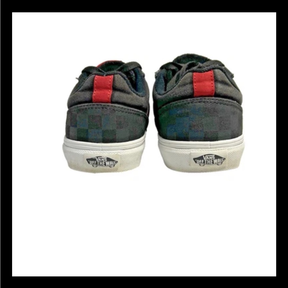 Vans Off The Wall Seldan Black & Red Checkerboard Skate Sneakers Womens 8.5 M 7 - Picture 8 of 12